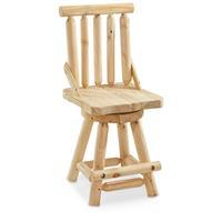 CASTLECREEK Log Swivel Stool, 300-lb. Capacity