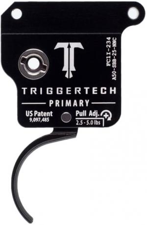 Triggertech Primary Trigger, Armalite AR-50, 2.5-5 lb Pull, Ambidextrous, Curved, Anodized, Black, A50-SBB-25-NNC