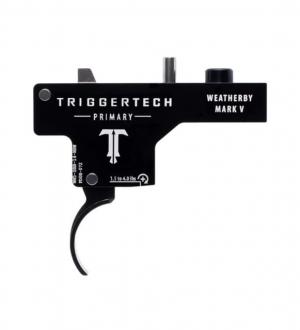 Triggertech Weatherby Mark V Primary Curved Trigger, 1.5 - 4 lb, Black, WM5-SBB-14-NBW