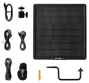 Spypoint SPLB-22 Solar Panel, 6/9/12V For Spypoint Cameras, Black, 5548