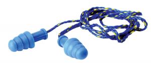 Walkers Game Ear WALKERS EAR PLUGS BRAIDED CORD RUBBER 27dB BLUE 1-PAIR