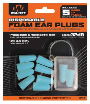 GSM Outdoors GWP-FP5PK-TL FOAM EAR PLUG 5PK TEAL