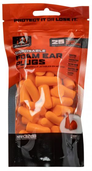 GSM Outdoors FOAM EAR PLUG 25PAIR NRR32DB