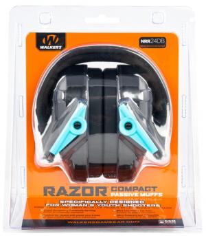 Walker's GWP-CRPAS-TL Razor Compact Passive Muff 24 DB Over The Head Polymer Tea