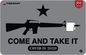 TekMat 17in Printed Gun Cleaning Mat Come and Take It Toilet Paper AR, Black, TEK-17-CATITP