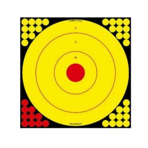 Birchwood Casey BC-LRBET-5PK Long Range Bullseye Black W/Yellow Target & Red Acc