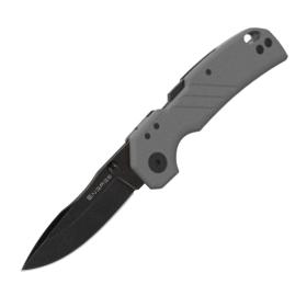 Cold Steel CSFL30DPLD10BGY Engage 3 in Folding Drop Point Plain Black Stonewashed AUS-10A SS Blade/4.11 in Gray G10 Handle Includes Belt Clip