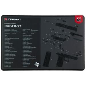 TekMat Cleaning Mat, Pistol Size, 11 inx17 in, For Ruger Five Seven, Black TEK-R17-RUGER57