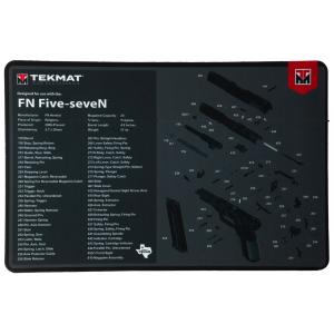 TekMat Cleaning Mat, Pistol Size, 11 inx17 in, For FN Five Seven, Black TEK-R17-FN-FV-SVN