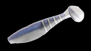 Yamamoto Baits 4in Paddle Tail Zako, 5 Pack, Blue, YAM-134P-05-9006