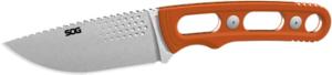 SOG Specialty Knives & Tools Ether FX Knife, 3.25in, Stainless Steel, G10 Blaze Orange Handle, 17-33-01-57