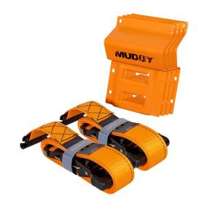 UTV WHEEL CHOCK TIE DOWN KIT ORANGE 2 PACK