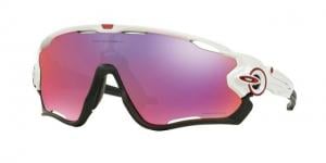 Oakley JAWBREAKER OO9290 Sunglasses 929005-31 - Polished White Frame, Prizm Road Lenses