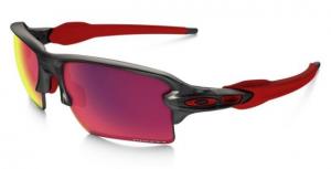 Oakley Flak 2.0 XL Sunglasses Matte Grey Smoke Frame, Prizm Road Lens-OO9188-04