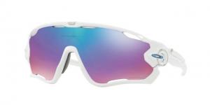Oakley Jawbreaker OO9290 Sunglasses 929021-31 - Polished White Frame, Prizm Snow Lenses