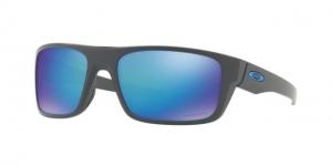 Oakley DROP POINT OO9367 Sunglasses 936706-60 - Matte Dark Grey Frame, Prizm Sapphire Polarized Lenses