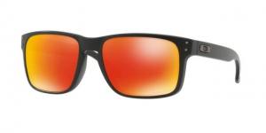 Oakley Holbrook Sunglasses 9102E2-55 - Matte Black Frame, Prizm Ruby Lenses