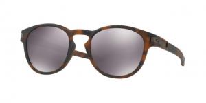 Oakley Latch OO9265 Sunglasses 926522-53 - Matte Brown Tortoise Frame, Prizm Black Lenses