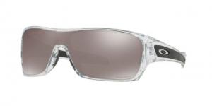 Oakley Turbine Rotor OO9307 Sunglasses 930716-32 - Polished Clear Frame, Prizm Black Polarized Lenses