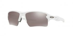 Oakley Flak 2.0 XL Sunglasses 918876-59 - Polished White Frame, Prizm Black Polarized Lenses