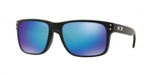 Oakley Holbrook Sunglasses 9102F0-55 - Matte Black Frame, Prizm Sapphire Polarized Lenses
