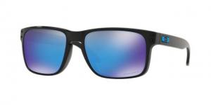 Oakley Holbrook Sunglasses 9102F5-55 - Polished Black Frame, Prizm Sapphire Lenses