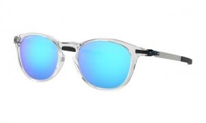 Oakley PITCHMAN R OO9439 Sunglasses 943904-50 - Polished Clear Frame, Prizm Sapphire Lenses
