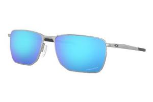OAKLEY Ejector Sunglasses with Satin Chrome Frame and Prizm Sapphire Lenses