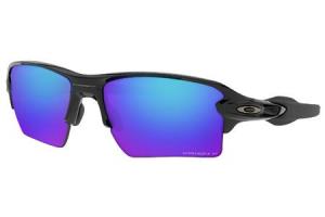 OAKLEY Flak 2.0 XL Sunglasses with Polished Black Frame and Prizm Sapphire Polarized Lenses