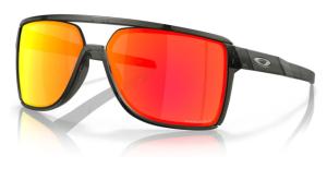 Oakley OO9147 Castel Sunglasses - Men's, Matte Grey Smoke Frame, Prizm Ruby Lens, 63, OO9147-914705-63