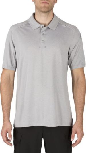 5.11 Tactical Helios S/S Polo - Mens, Heather Grey, S, 41192-016-S