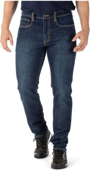 5.11 Tactical Defender-Flex Slim Jean - Mens, Stone Wash Indigo, 38-32, 74465-648-38-32