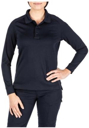 5.11 Tactical Performance Polo L/S - Womens, Dark Navy, M, 62408-724-M