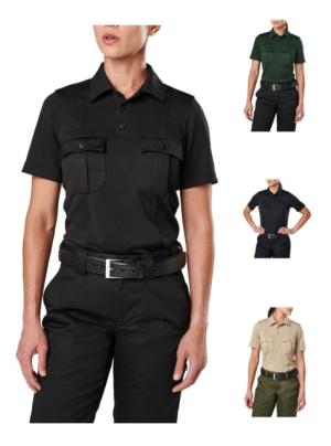 5.11 Tactical Class A Uniform Short Sleeve Polo - Women's, Midnight Navy, XL, 61328-750-XL