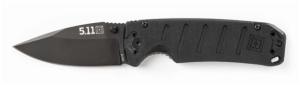 5.11 Tactical Ryker DP Mini Folding Knife, 3in, Drop Point, D2 Blade, Black, 1 SZ, 51158-019-1 SZ