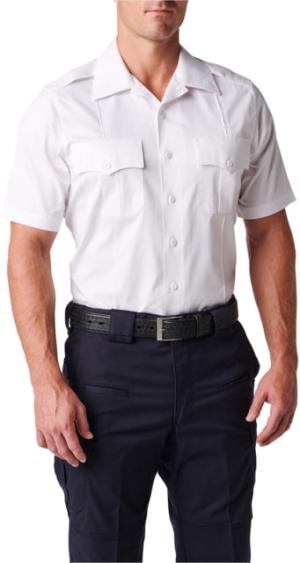 5.11 Tactical NYPD Stryke Twill S/S Shirt - Mens, Uniform White, 5XLT, 71401T-992-5XL-T