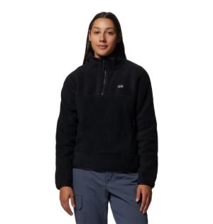 Mountain Hardwear HiCamp Fleece Pullover - Women's, Medium, Black, 2002611010-Black-M