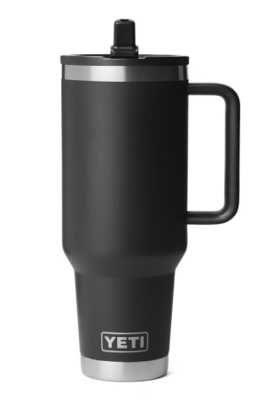 YETI Rambler 40-Oz. Travel Mug with Leakproof Straw Lid - Black