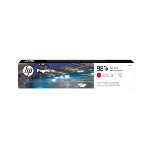 HP 981X Original High Yield and Cost-Effective Page Wide Magenta Ink Cartridge (10000 Pages)