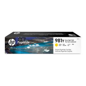 HP 981Y Original Extra High Yield Cost-Effective Page Wide Yellow Ink Cartridge (16000 Pages)