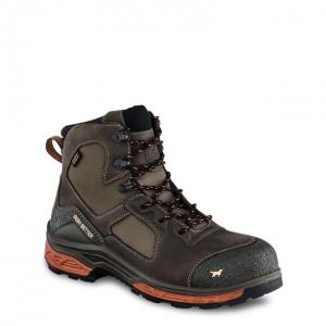 Irish Setter Mens Kasota Waterproof Work Boots w/Non-Metallic Toe, Brown/Orange, 10D, 83640D 100