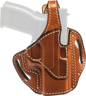 Tagua Gunleather Canyon Elite OWB Leather Holster, Most Single Stack 9/.40 3.0in M&P Shield/Sig P365-Sig P365 Xmacro, Brown, TX-ELITE-BH1-1012