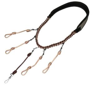 Heavy Hauler Outdoor Gear Predator Supreme Four Loop Lanyard, w/ accessory clip, Black/Olive Drab HH0071