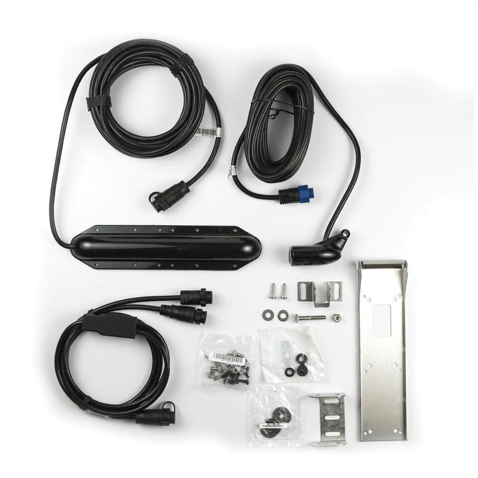 Lowrance Transducer Kit Silver / Black to Connect A StructureScan HD and HST-WSBL Skimmer Transducer to Elite Ti Or Go Unit with Y-Cable