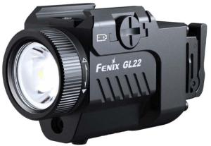 Fenix GL22 Tactical LED Weapon Light w/ Red Laser Sight, 16340, White, 750 Lumens, Black, GL22LSBK