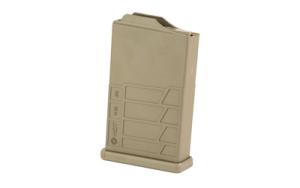Mdt Sporting Goods Inc 104447FDE AICS Magazine 10rd Extended 308/6.5 Creedmoor Short Action, FDE Polymer Fits Some Chassis/Bottom Metal (MDT/XLR/KRG/GRS/CDI/Pacific Tool &amp; Gauge)