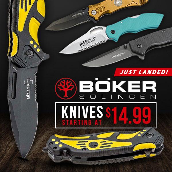 Classic, Quality Bokers Knives Starting Only $14.99 - and much more (Free S/H over $25)