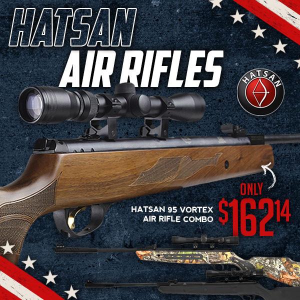 Extra special deals on Hatsan air guns. Up to 50% off! from $135.97 (Free S/H over $25)