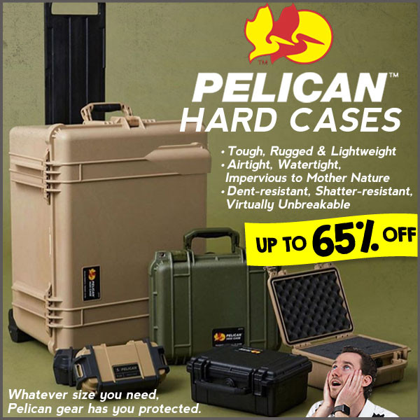 Flash Sale: Up to 65% off NEW Pelican hard cases! from - $7.98 (Free S/H over $25)