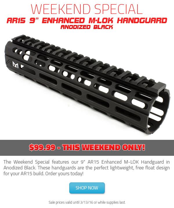 AR15 Enhanced M-LOK Handguards - $93.49 (Free S/H over $99)